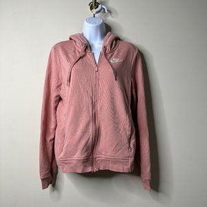 Nike Pink Full Zip Hooded Jacket Women's Small